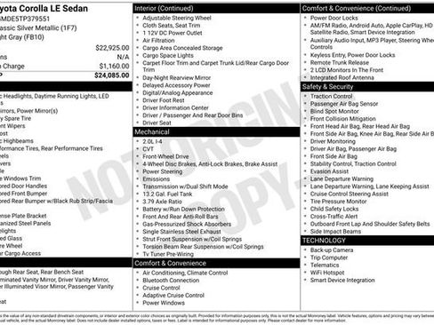 Used 2026 Toyota Corolla LE image 7