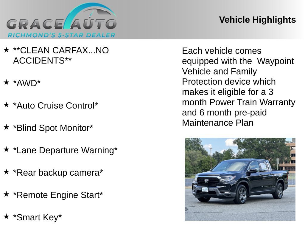 Used 2023 Honda Ridgeline RTL-E image 2