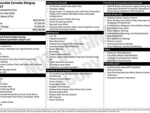 Used 2025 Chevrolet Corvette Stingray Coupe w/ 1LT RWD image 22