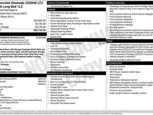Used 2025 Chevrolet Silverado 2500 LTZ w/ LTZ Convenience Package AWD/4WD image 10