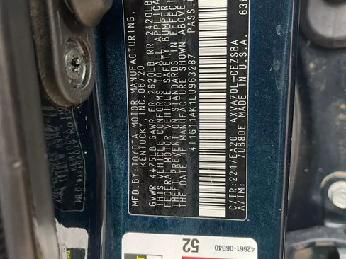 Used 2020 Toyota Camry SE FWD image 24