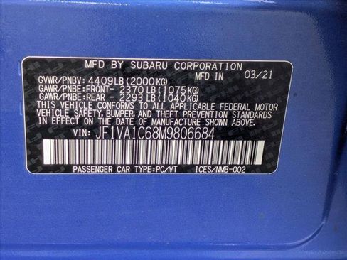 Used 2021 Subaru WRX Premium w/ Popular Package #1 image 25