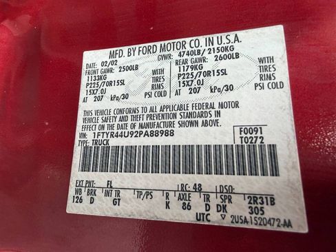 Used 2002 Ford Ranger XLT RWD image 15