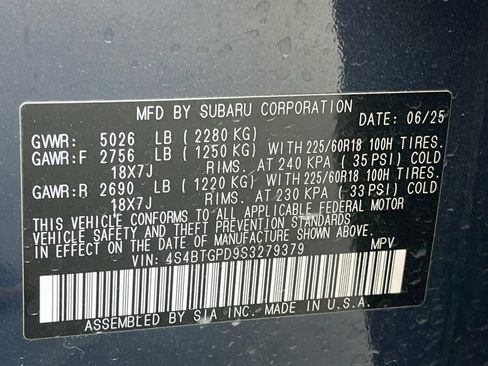Used 2025 Subaru Outback Touring XT AWD/4WD image 34