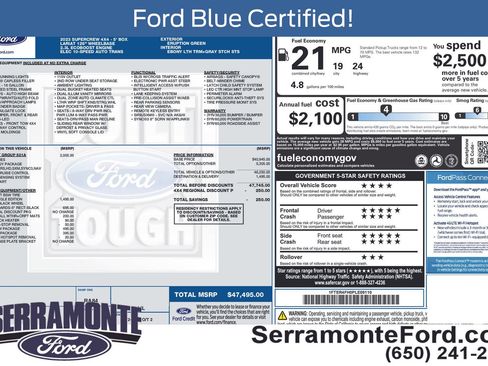 Used 2023 Ford Ranger Lariat w/ Equipment Group 501A High AWD/4WD image 12
