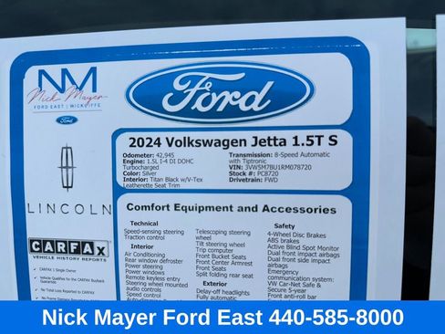 Used 2024 Volkswagen Jetta S image 21