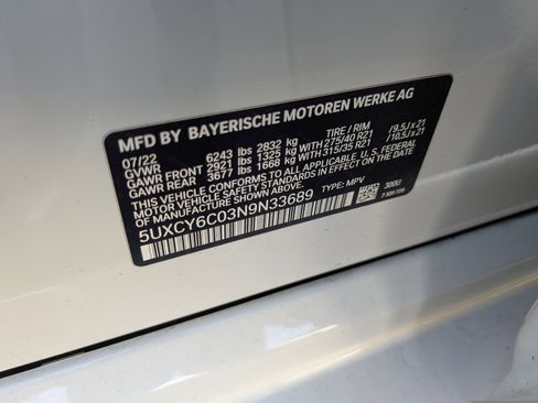 Used 2022 BMW X6 xDrive40i w/ M Sport Package image 37