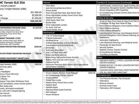 Used 2023 GMC Terrain SLE w/ Driver Convenience Package AWD/4WD image 3