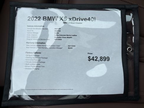 Used 2022 BMW X5 xDrive40i w/ M Sport Package AWD/4WD image 19