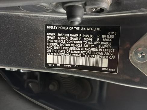 Used 2018 Honda Civic Sport Touring image 30
