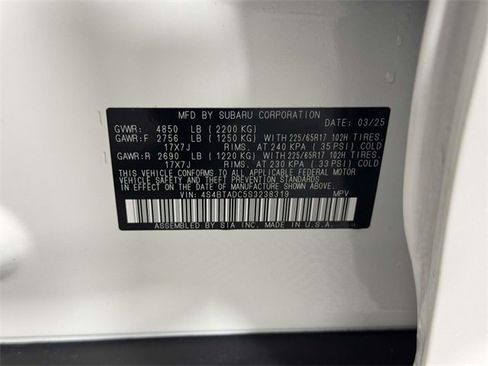 Certified 2025 Subaru Outback Premium image 14