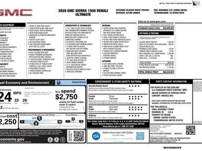 New 2026 GMC Sierra 1500 Denali Ultimate