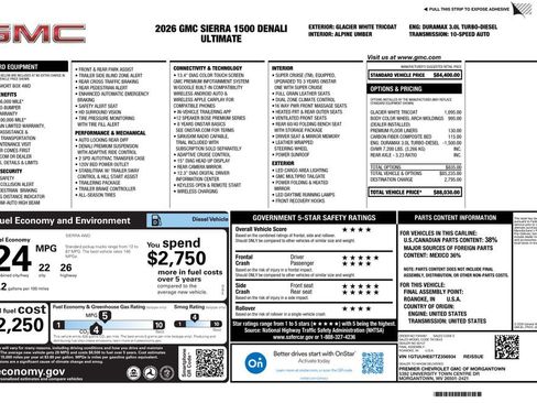 New 2026 GMC Sierra 1500 Denali Ultimate AWD/4WD image 4