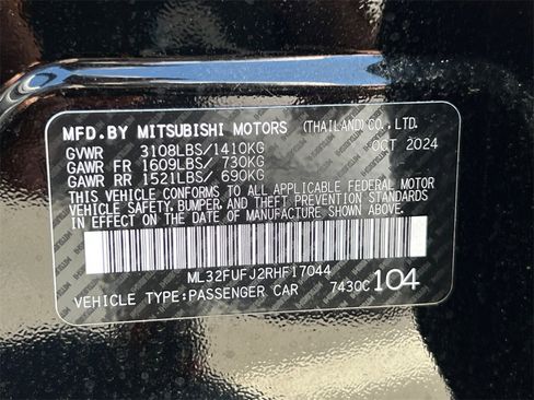 New 2024 Mitsubishi Mirage G4 LE image 32