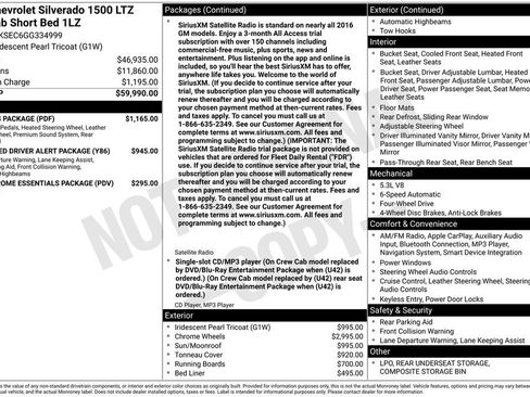 Used 2016 Chevrolet Silverado 1500 LTZ w/ LTZ Plus Package image 2