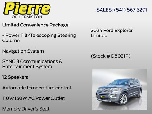 Used 2024 Ford Explorer Limited AWD/4WD image 13
