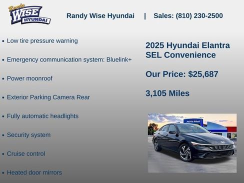 New 2025 Hyundai Elantra SEL FWD image 10
