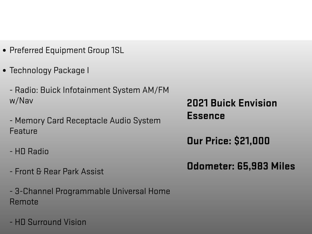 Used 2021 Buick Envision Essence w/ Technology Package I AWD/4WD image 6