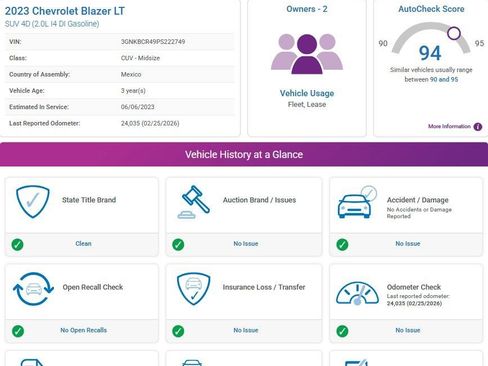 Used 2023 Chevrolet Blazer LT w/ Convenience Package image 3