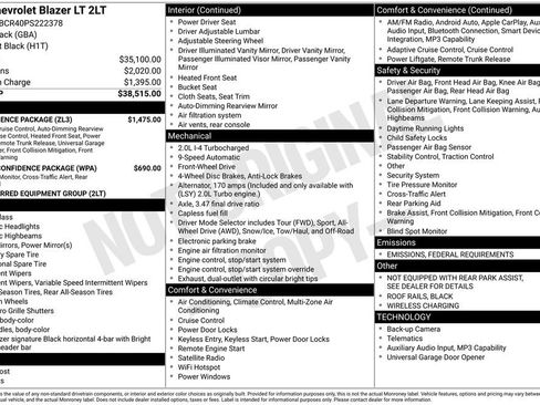 Certified 2023 Chevrolet Blazer LT w/ Convenience Package image 26