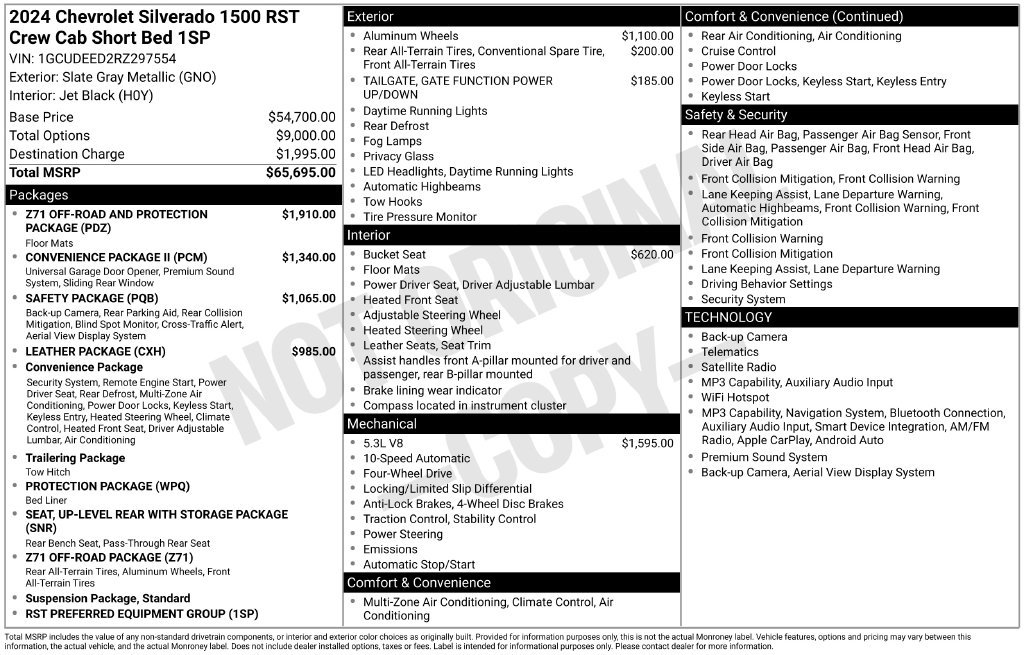 Certified 2024 Chevrolet Silverado 1500 RST AWD/4WD image 7