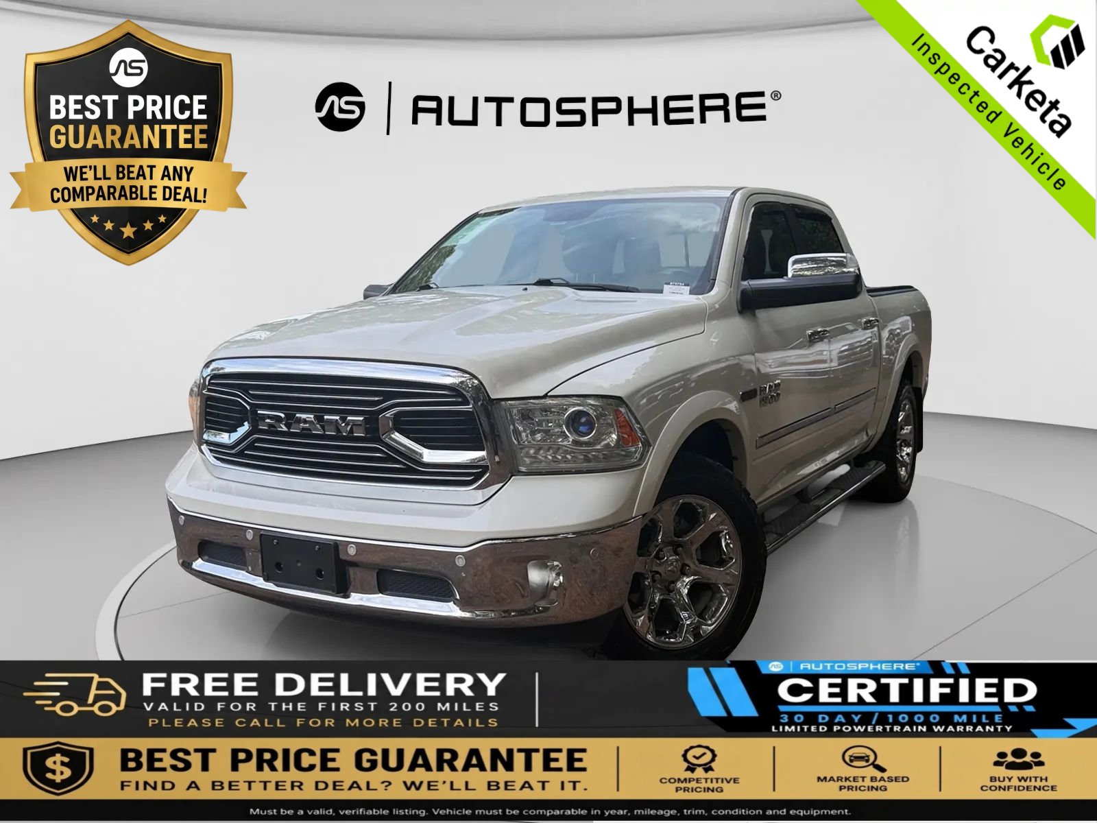 Used 2017 RAM 1500 Laramie w/ Convenience Group AWD/4WD image 1