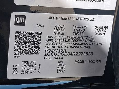 Certified 2024 Chevrolet Silverado 1500 LTZ AWD/4WD image 26