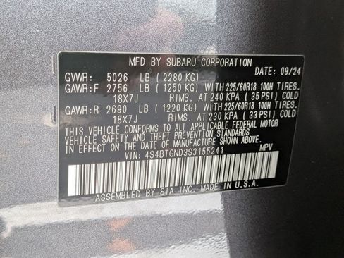 Used 2025 Subaru Outback Limited XT AWD/4WD image 24