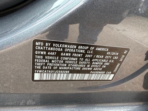 Used 2018 Volkswagen Passat 2.0T SEL Premium FWD image 32