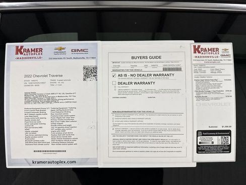 Used 2022 Chevrolet Traverse LT image 35