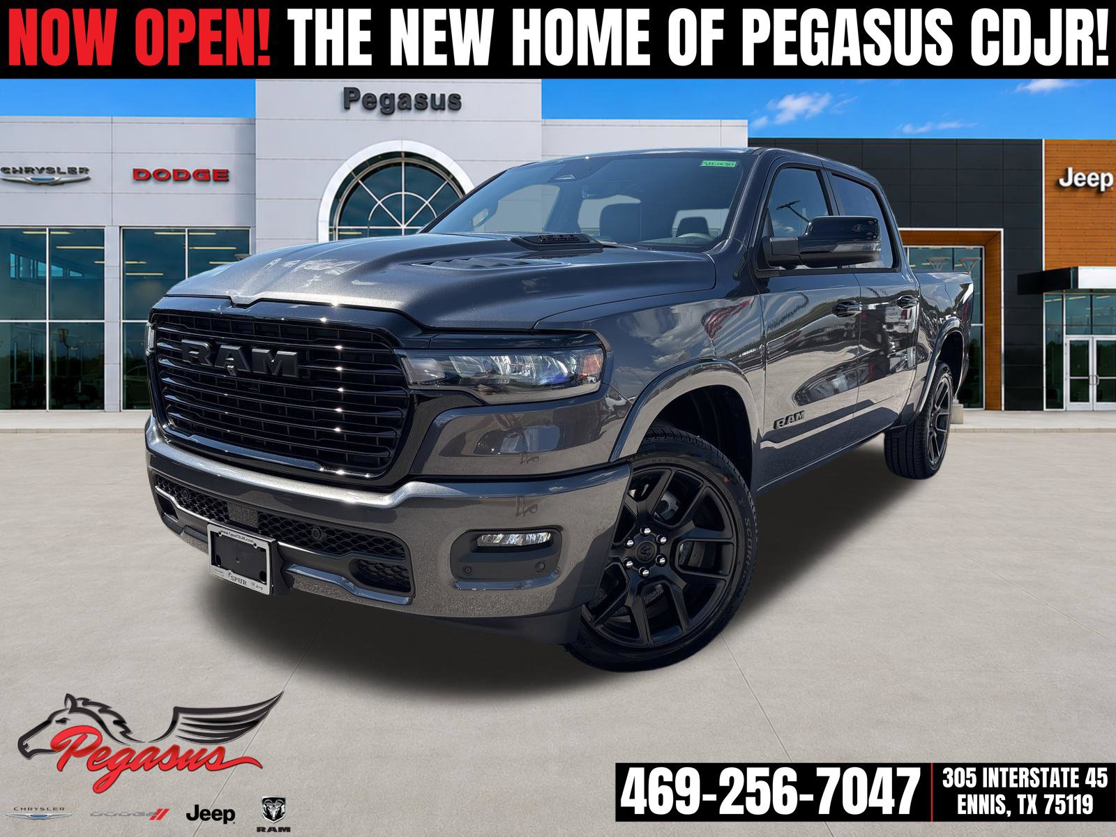 New 2026 RAM 1500 Laramie w/ Night Edition AWD/4WD 360° Tour