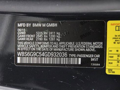 Used 2016 BMW M6 Convertible image 24