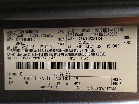 Used 2022 Ford F150 XL w/ STX Appearance Package image 33