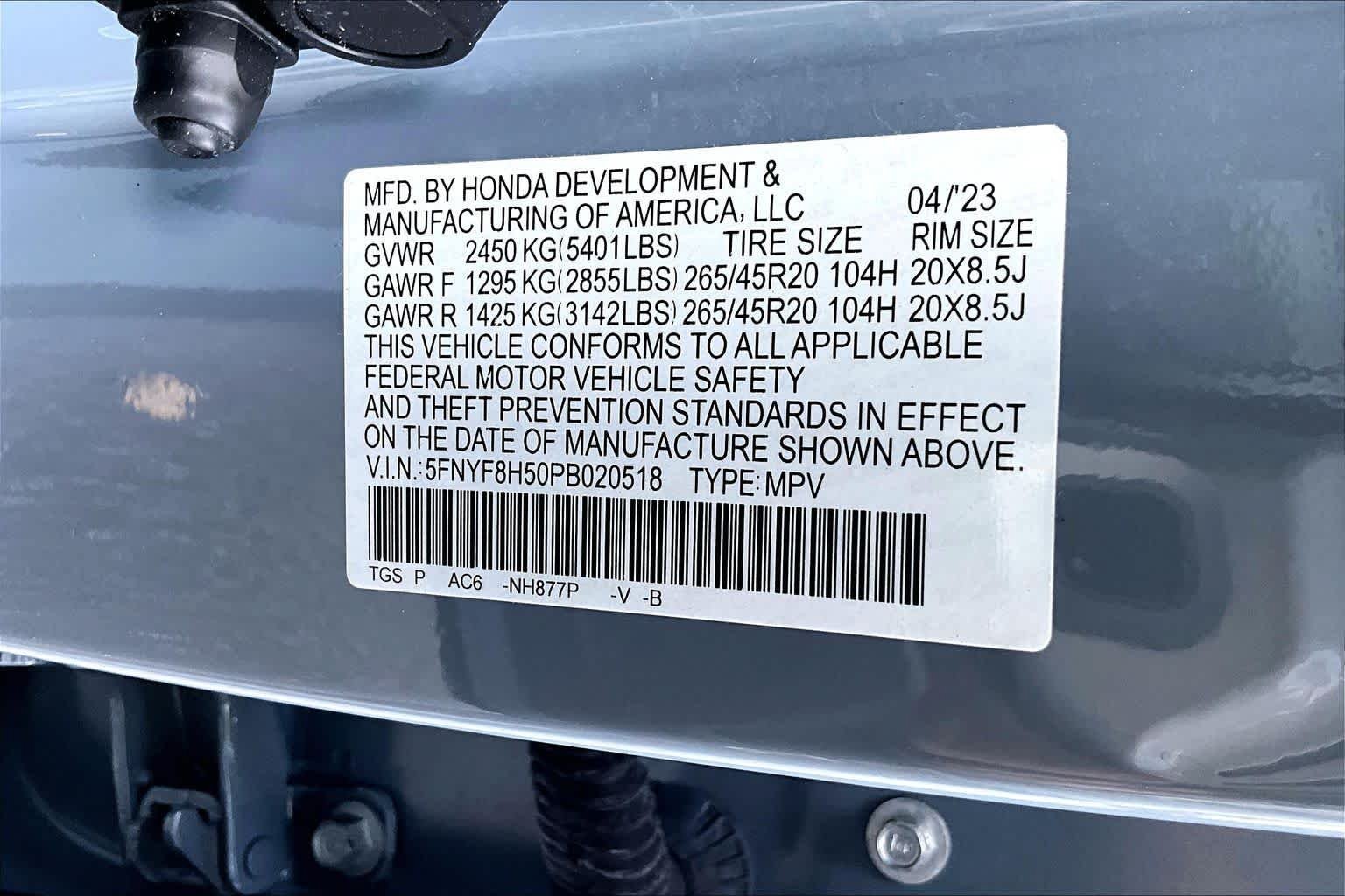 Certified 2023 Honda Passport EX-L image 33