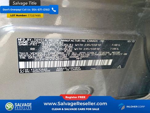 Used 2015 Toyota RAV4 Limited image 16