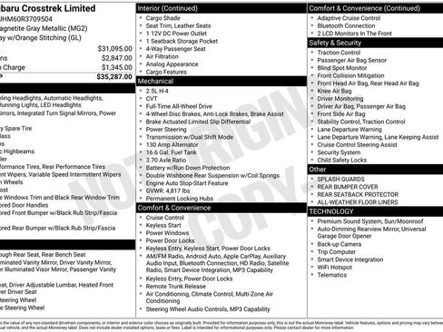 Certified 2024 Subaru Crosstrek 2.5i Limited image 55
