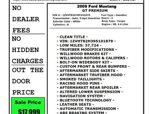 Used 2009 Ford Mustang GT Premium RWD image 29