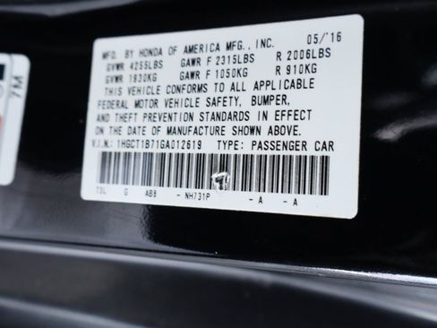 Used 2016 Honda Accord EX image 35
