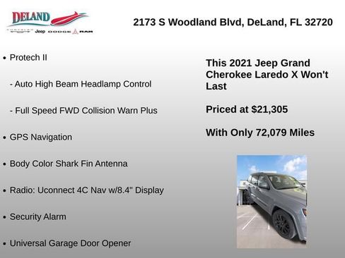 Used 2021 Jeep Grand Cherokee Laredo X RWD image 6
