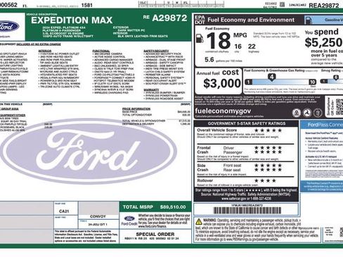 Used 2024 Ford Expedition Max Platinum AWD/4WD image 2