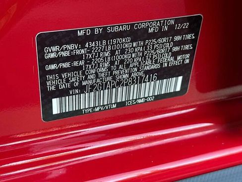 Certified 2023 Subaru Crosstrek 2.0i Premium image 33