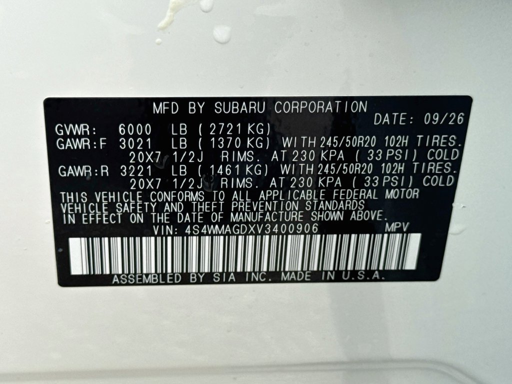 New 2027 Subaru Ascent Limited AWD/4WD image 44
