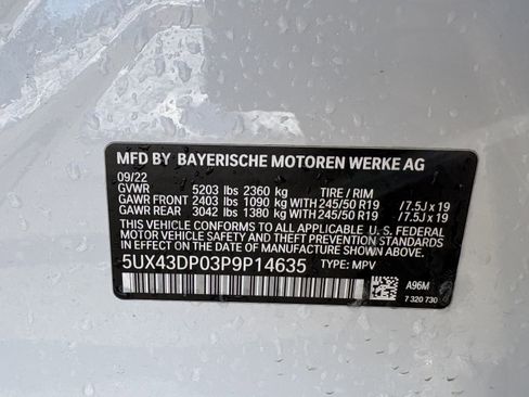 Used 2023 BMW X3 sDrive30i w/ Premium Package image 33