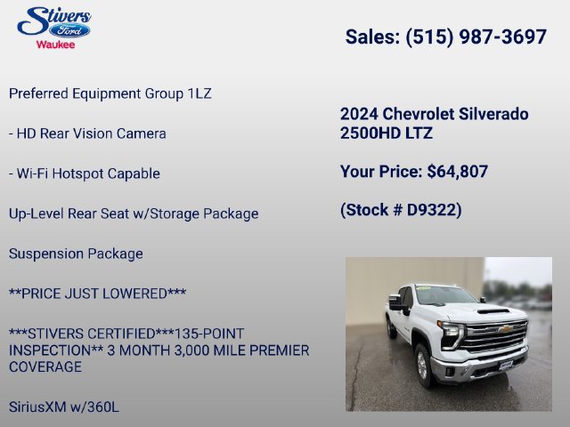 Used 2024 Chevrolet Silverado 2500 LTZ AWD/4WD image 32