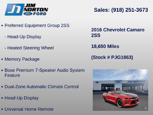 Used 2016 Chevrolet Camaro SS RWD image 31