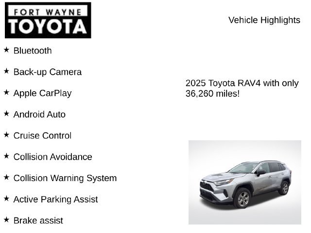 Used 2025 Toyota RAV4 LE AWD/4WD image 7