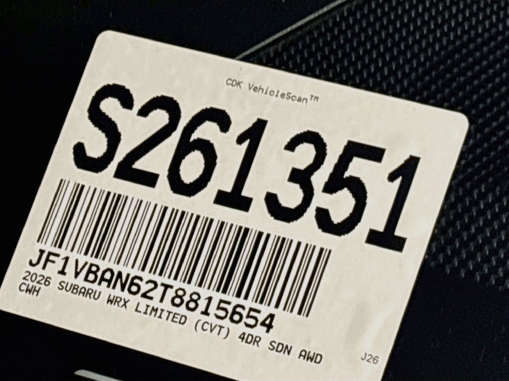 New 2026 Subaru WRX Limited AWD/4WD image 26