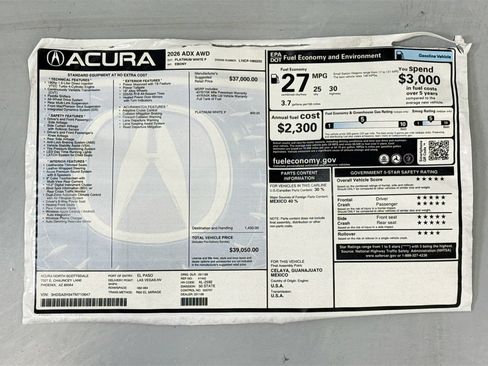 Used 2026 Acura ADX AWD image 9