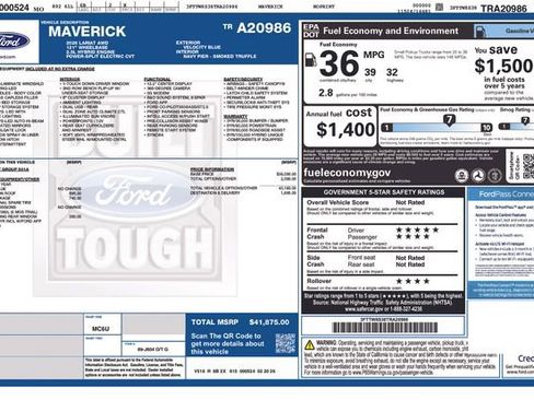 Certified 2026 Ford Maverick Lariat w/ 4K Tow Package AWD/4WD image 6
