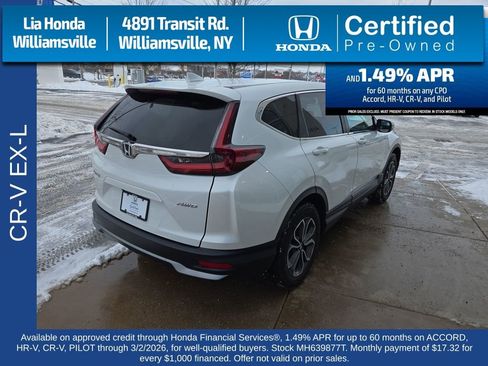 Certified 2021 Honda CR-V EX-L image 3